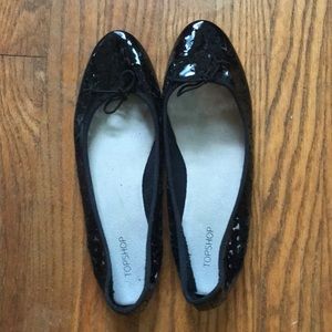 Topshop patent flats.